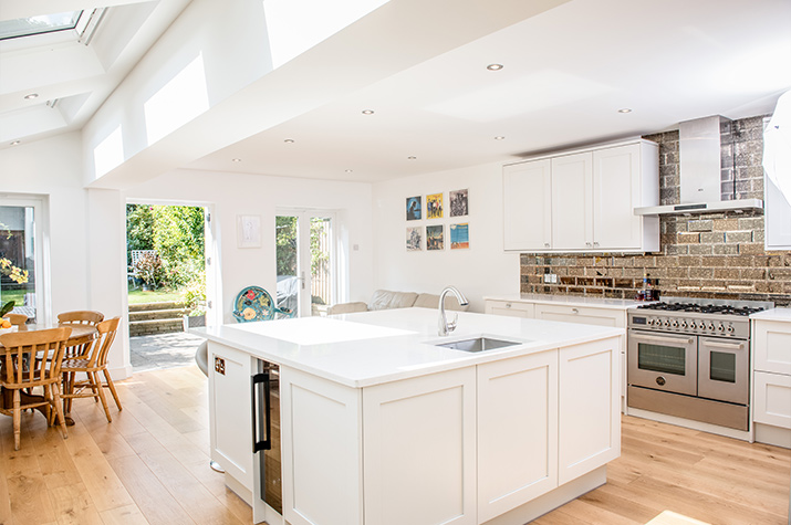 kitchen and dining area