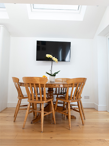 Wooden table and chairs